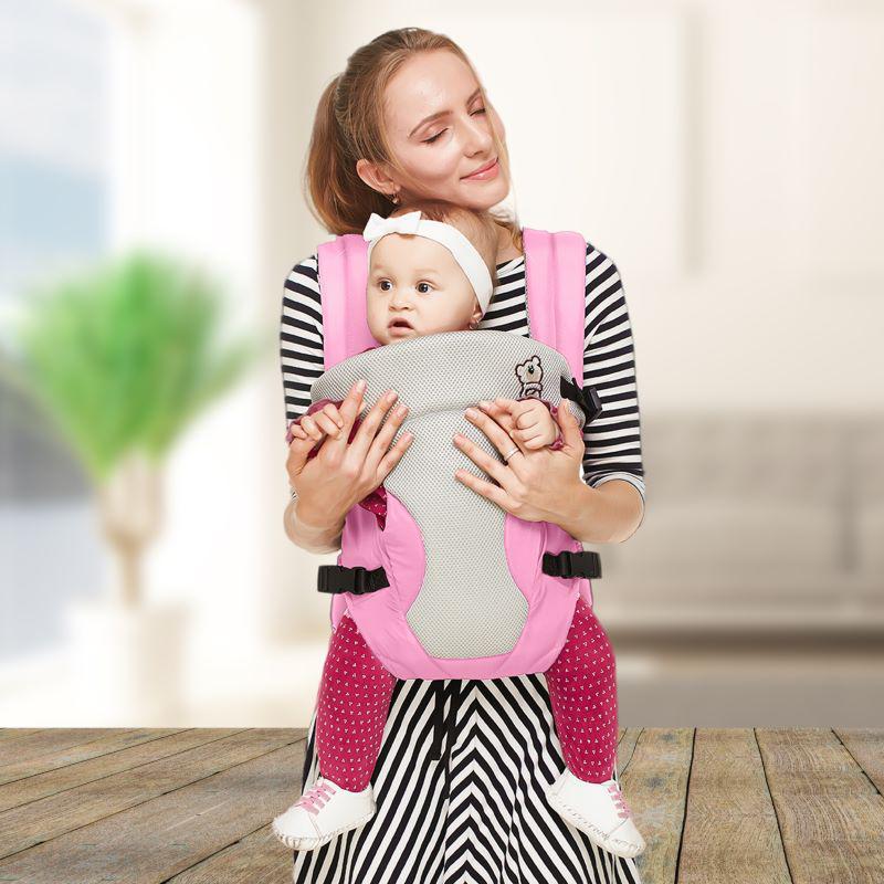 R for Rabbit New Cuddle Snuggle Carriers cum Kangaroo Bag, Front / Back Baby Carrier Position, Foldable Head Support