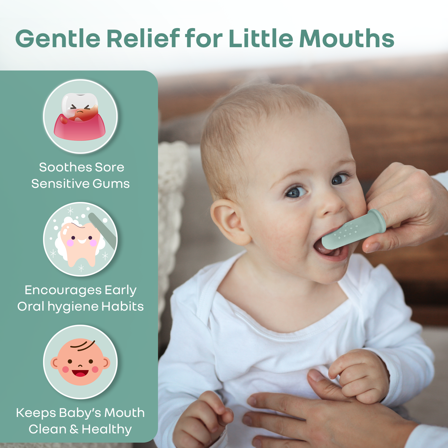 R for Rabbit Tiny Smiles Gummy Kids Toothbrush