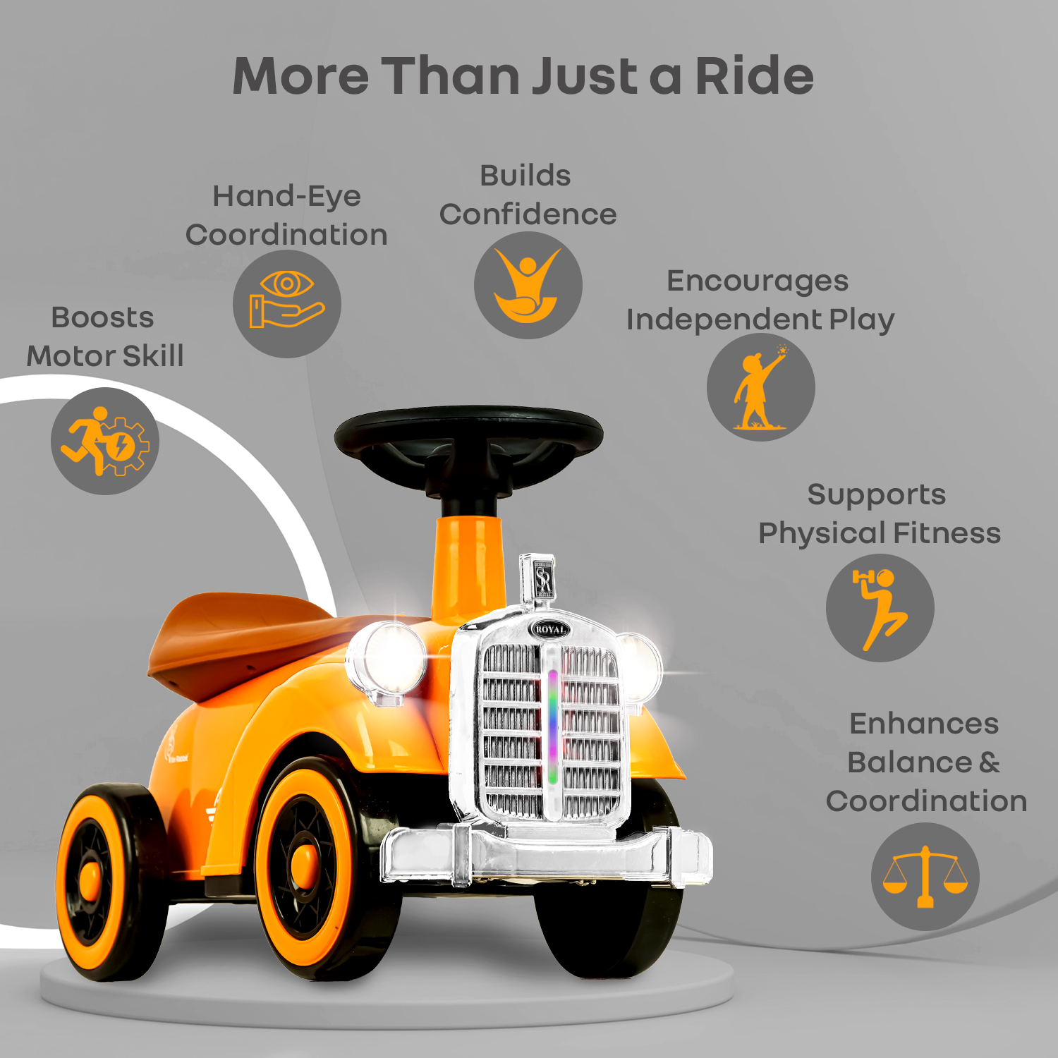 R for Rabbit Speedster Royal Ride On Car for Kids