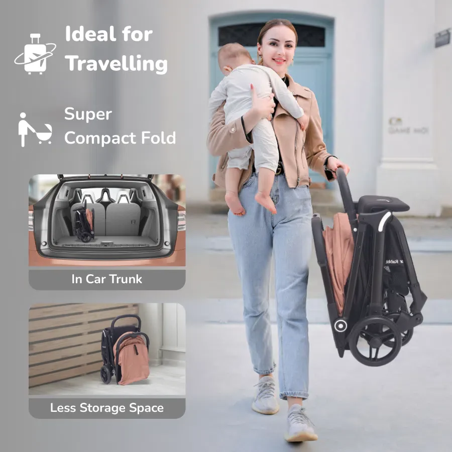 Street Smart Ace Auto Fold Kids Stroller With Personalized Name Plate