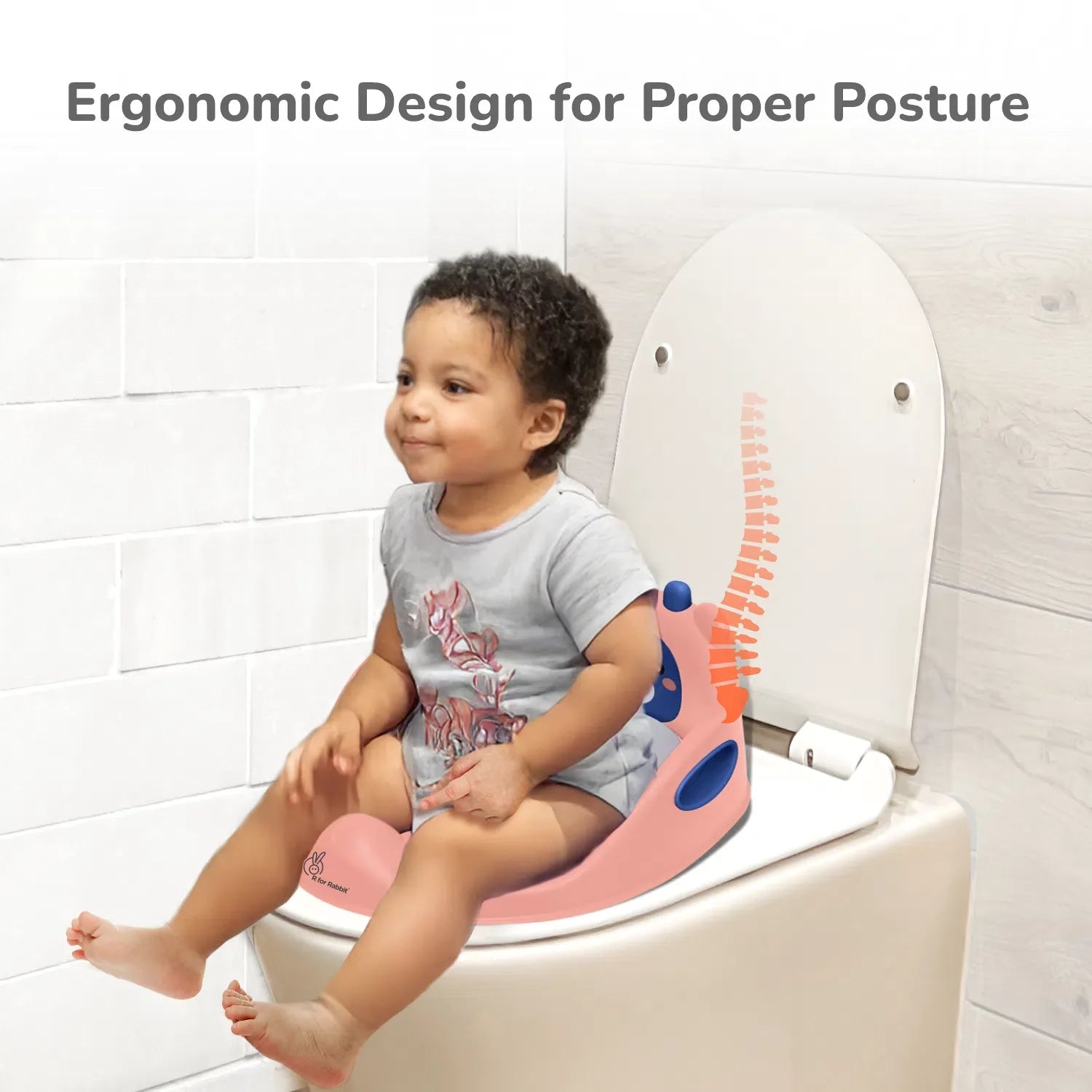 R for Rabbit Minimo Teddy Toilet Seats Happy and Comfy Potty Training Seat for Baby