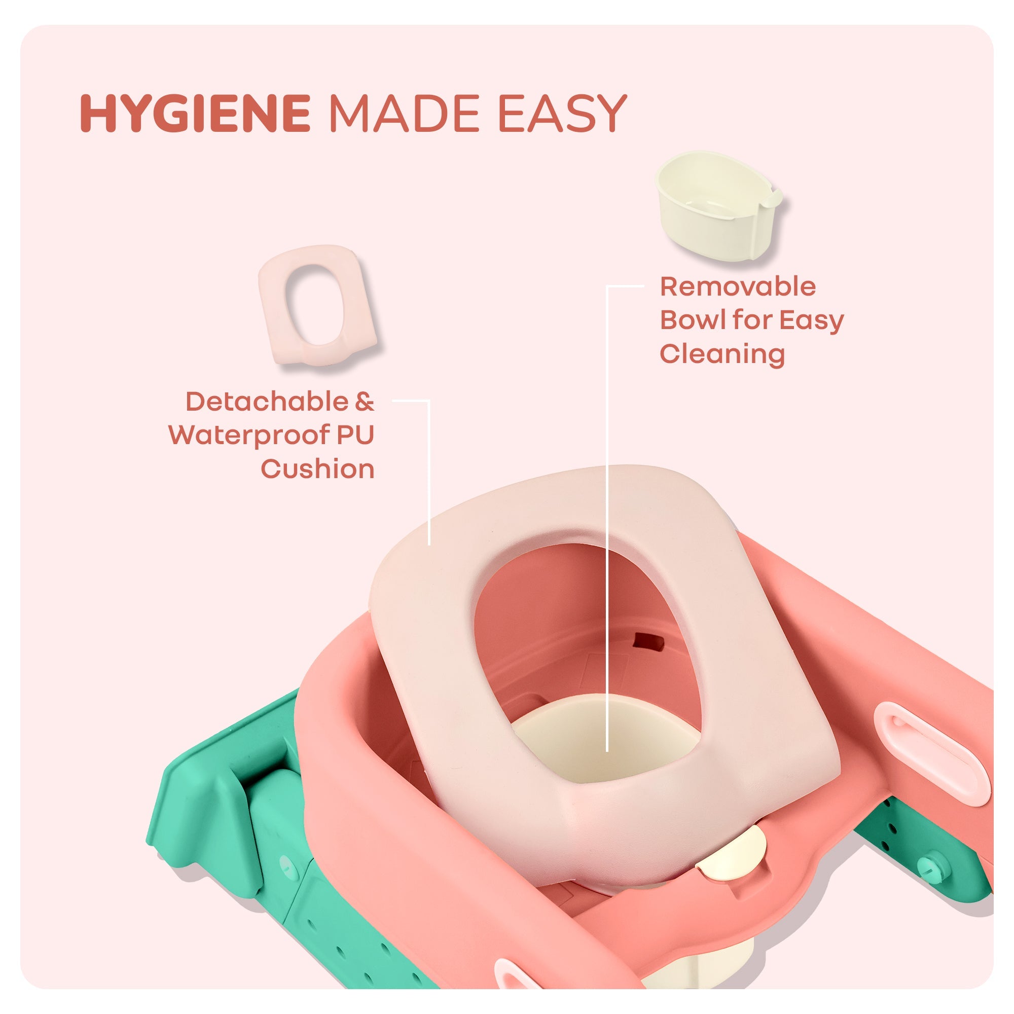 R for Rabbit Hilltop Booster 2-in-1 Baby Potty Seat & Step Stool