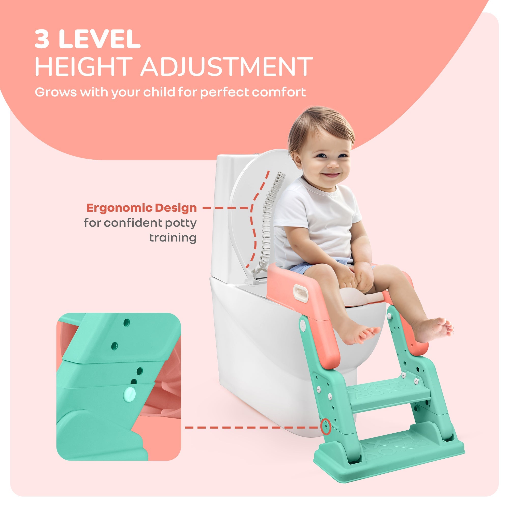 R for Rabbit Hilltop Booster 2-in-1 Baby Potty Seat & Step Stool