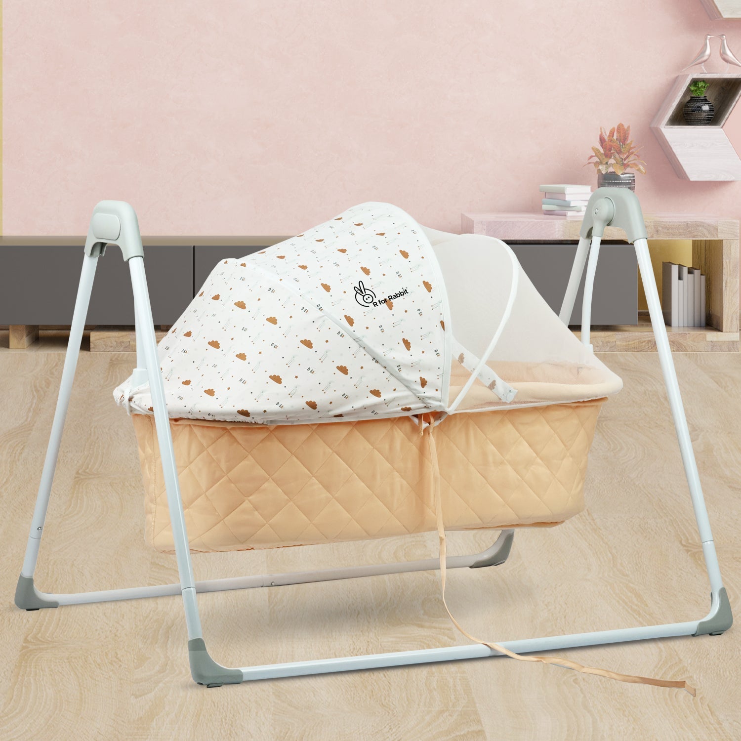 R for Rabbit Lullabies Manual Baby Cradle Safe & Comfortable Baby Bed
