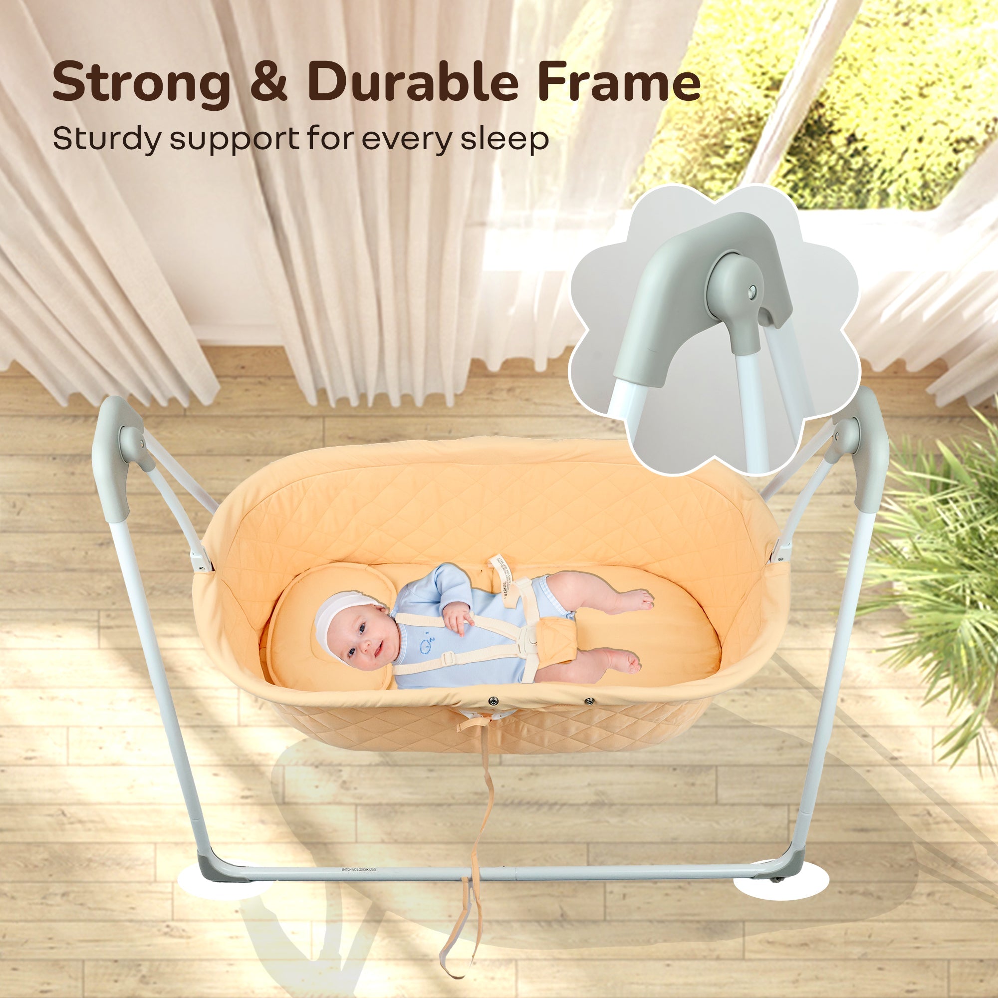 R for Rabbit Lullabies Manual Baby Cradle Safe & Comfortable Baby Bed