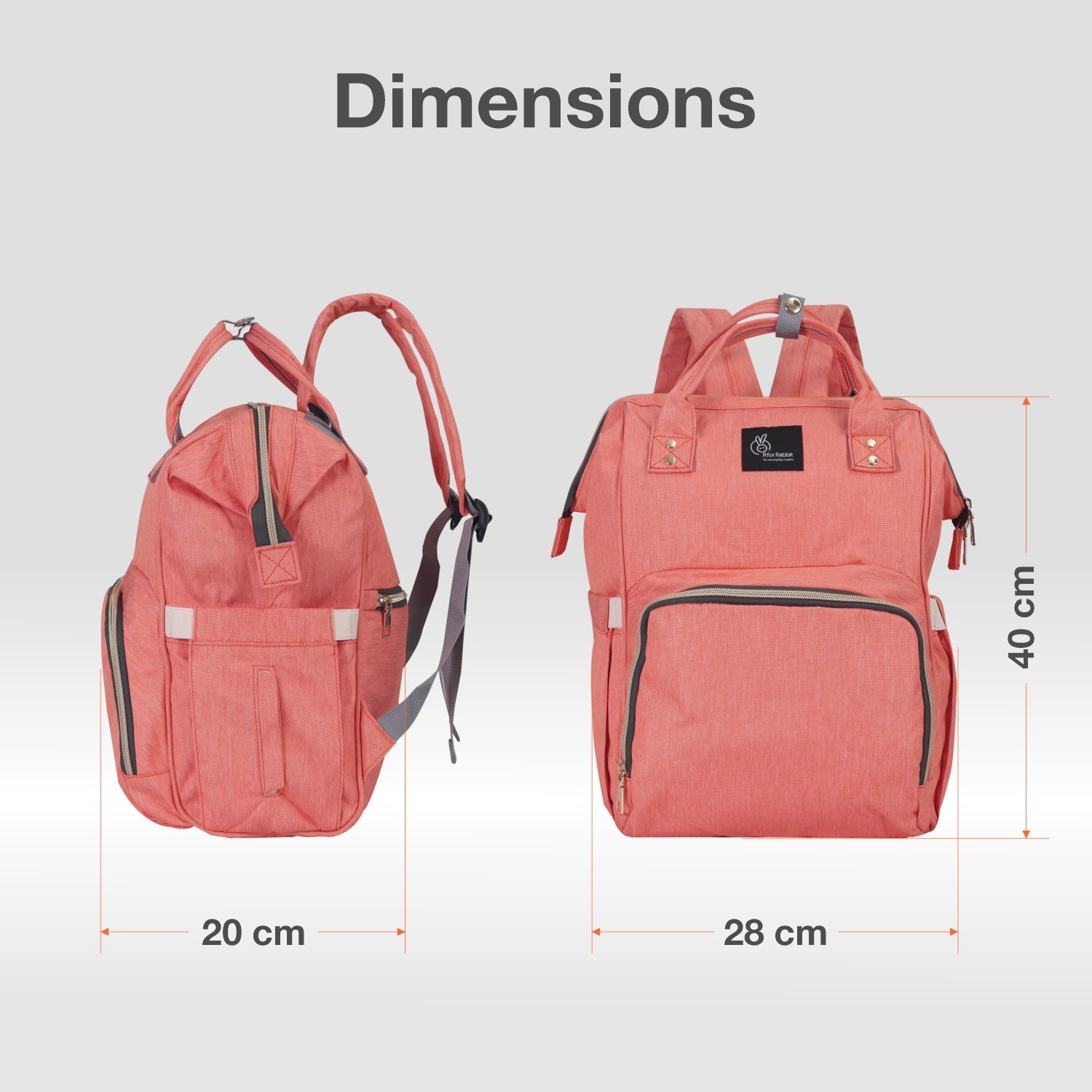 R for Rabbit Caramello Diaper Bag Smart and Fashionable Diaper Bag For Moms
