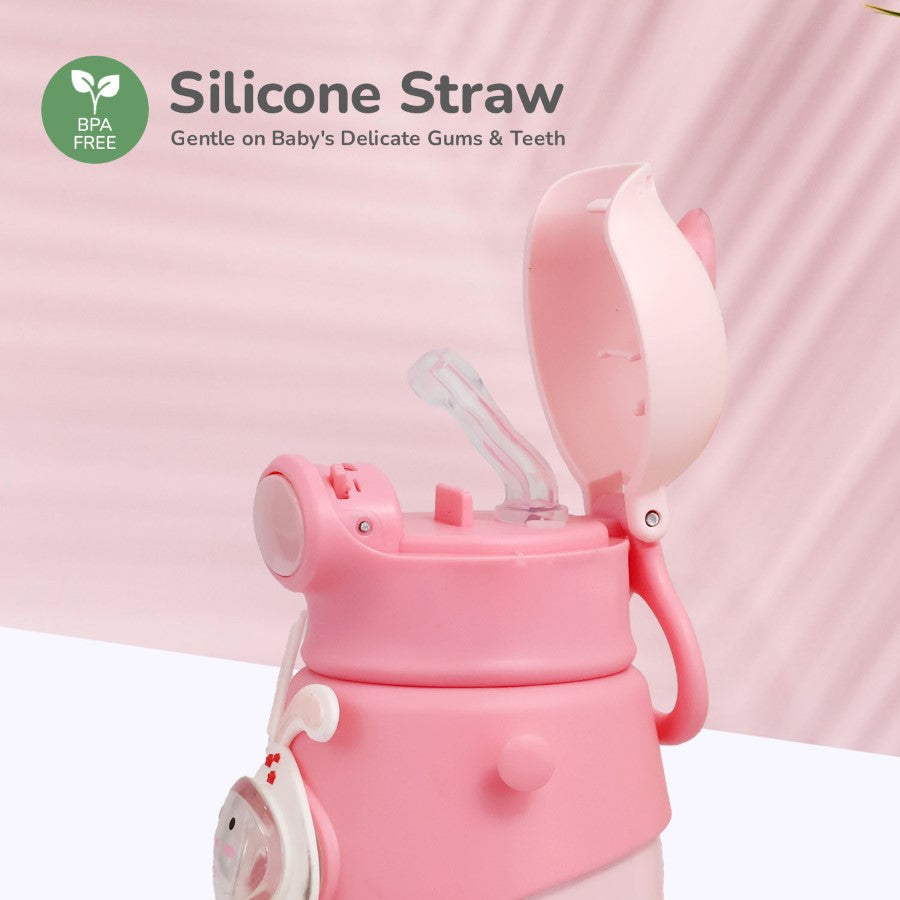 R for Rabbit Steebo Zoobie Stainless Steel Sipper Feeding Bottle for Kids 550ml