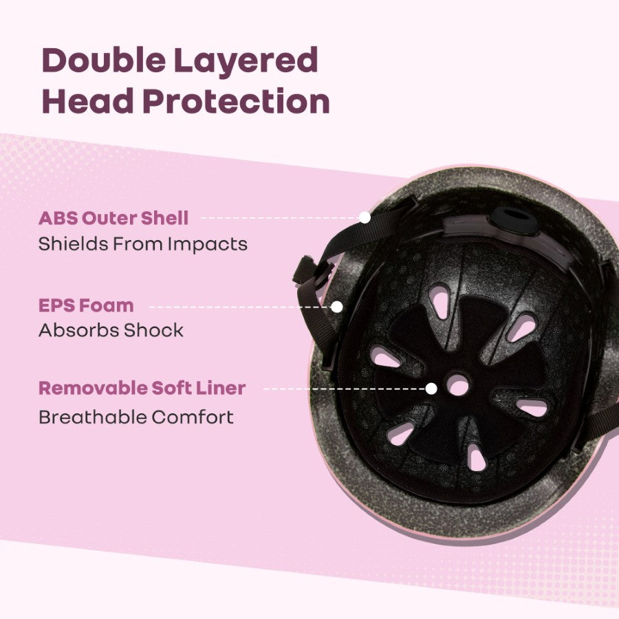 R for Rabbit Safe Play Best Kids Safety Helmet - Trusted EN1078 Certified Helmet for Kids with Shock-Absorbing EPS Foam 5-13 Years