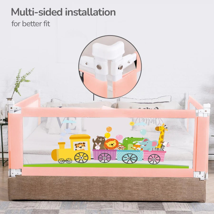 R for Rabbit Safari Bed Rail for Baby Easy Install, Anti-Fall Safeguard for Toddler Safety