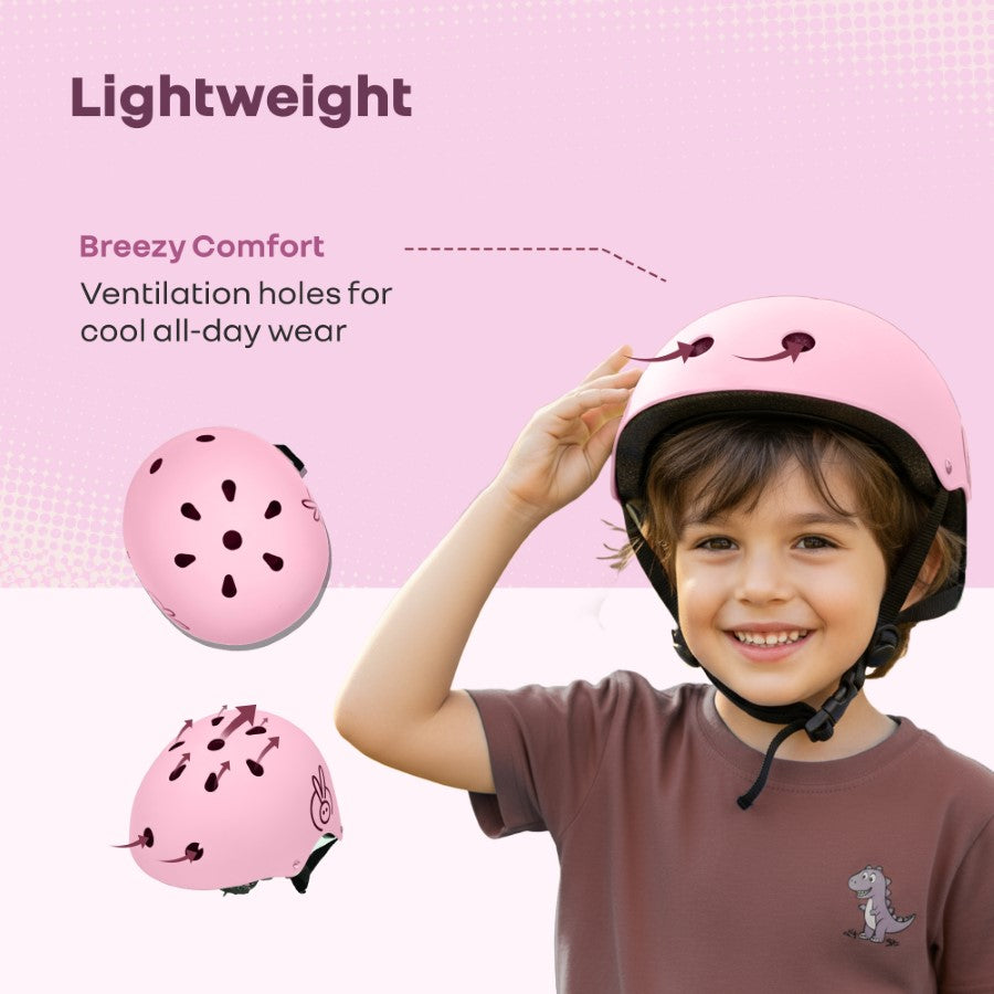 R for Rabbit Safe Play Best Kids Safety Helmet - Trusted EN1078 Certified Helmet for Kids with Shock-Absorbing EPS Foam 5-13 Years