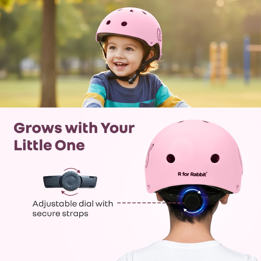 R for Rabbit Safe Play Best Kids Safety Helmet - Trusted EN1078 Certified Helmet for Kids with Shock-Absorbing EPS Foam 5-13 Years