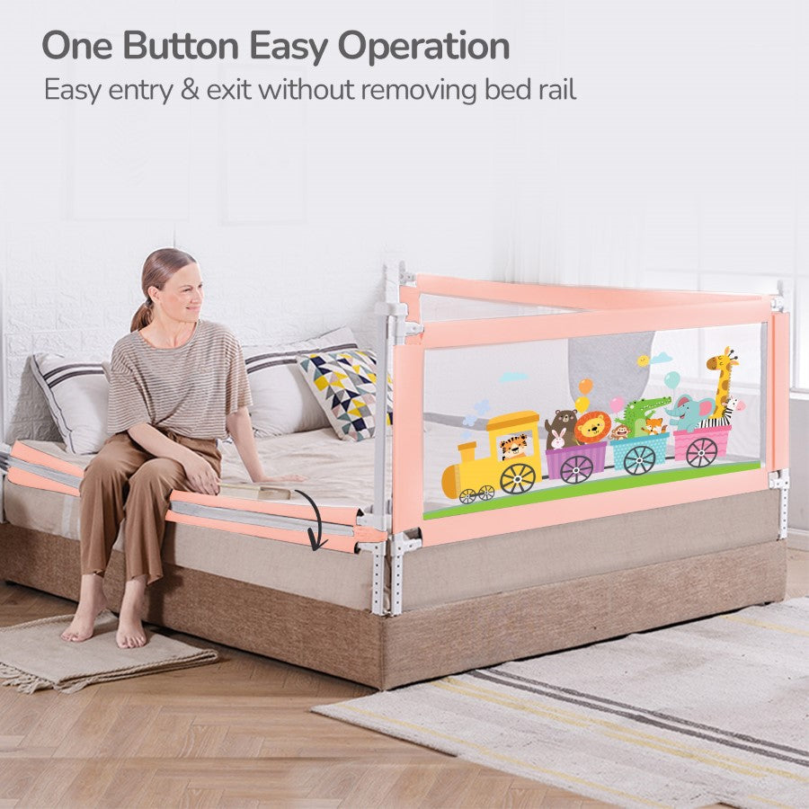 R for Rabbit Safari Bed Rail for Baby Easy Install, Anti-Fall Safeguard for Toddler Safety