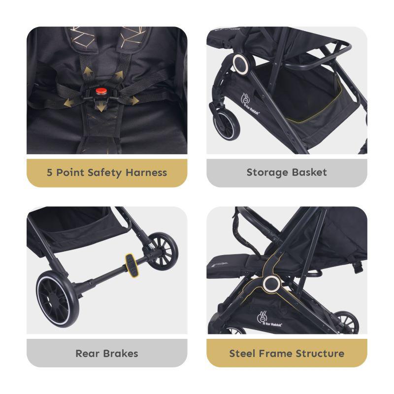 Pocket Air Baby Stroller With Personalized Name Plate
