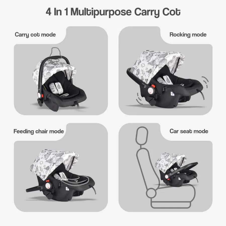 Pocket Lite Travel System Kids Stroller With Infant Car Seat to a Carry Cot, Rocker or Feeding chair