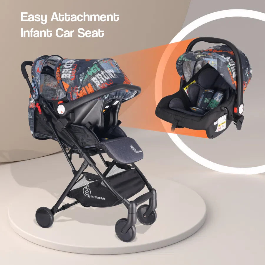 Pocket Lite Travel System Kids Stroller With Personalized Name Plate
