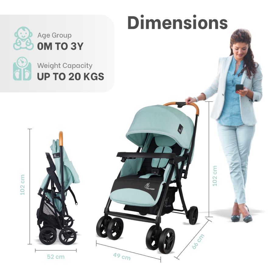 Poppins Joy Baby Stroller With Personalized Name Plate