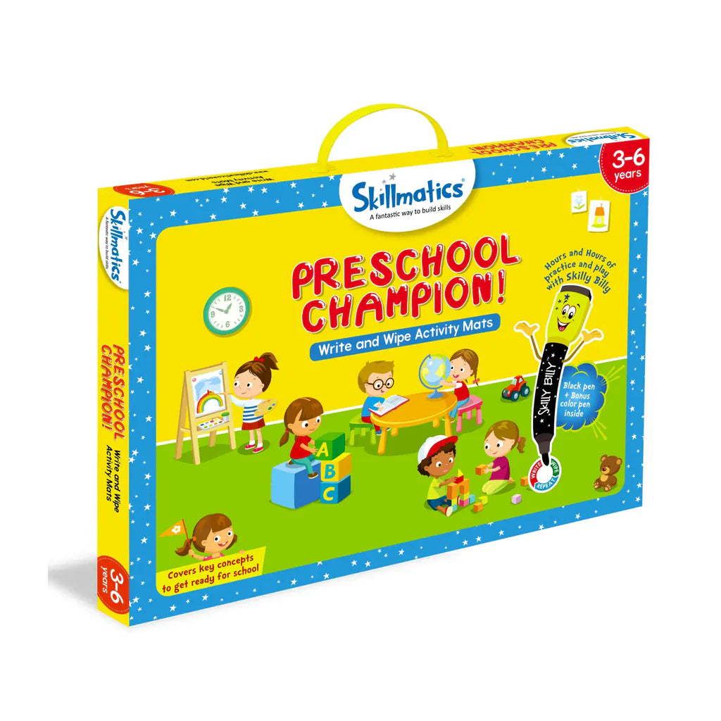 Skillmatics Educational Game -Preschool Champion, Learning Activity For Kids (Multicolor)