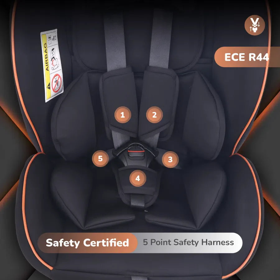 R for Rabbit Jack N Jill NXG Baby Car Seat With Advanced Side Impact Protection, Age Group 0 to 12 years