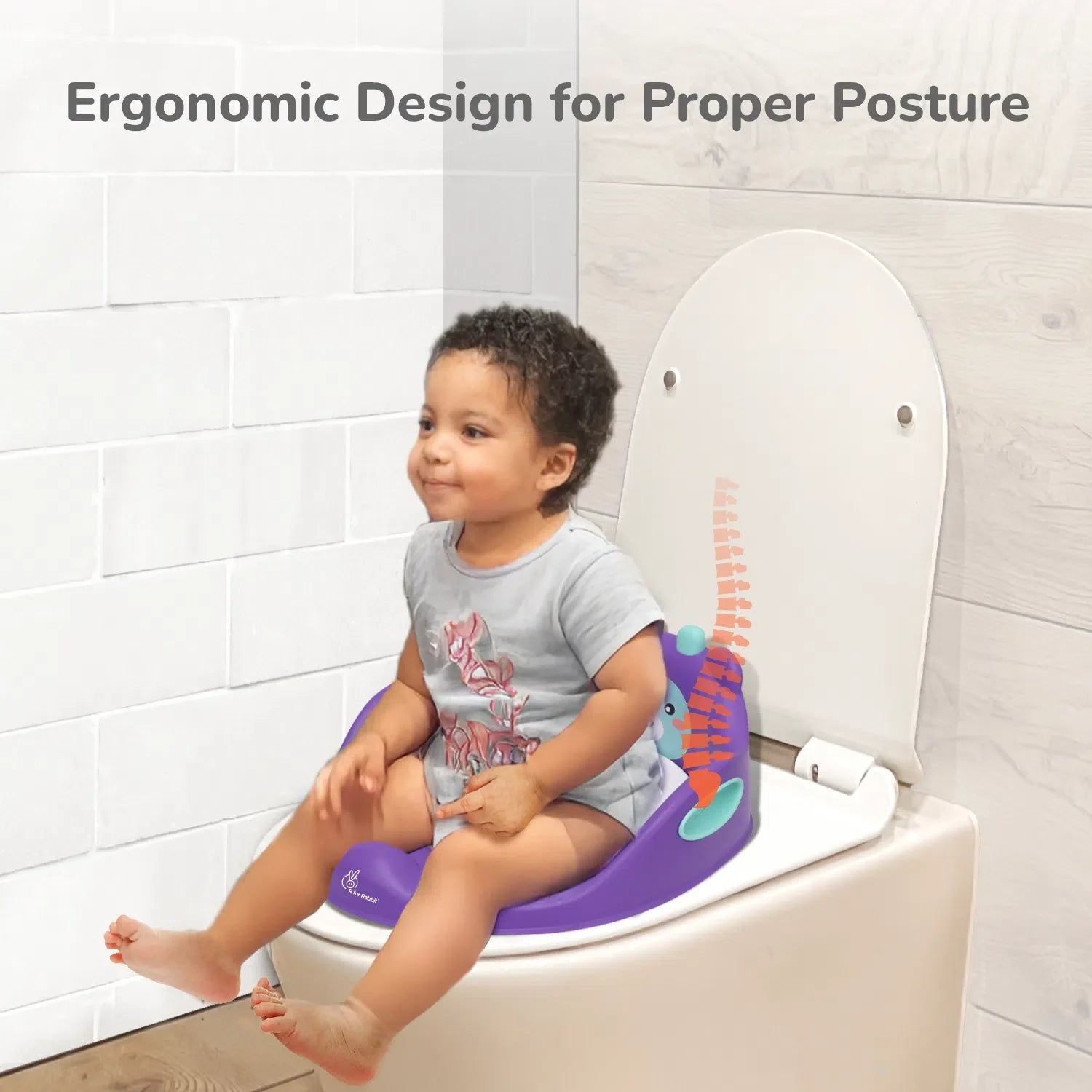 R for Rabbit Minimo Teddy Toilet Seats Happy and Comfy Potty Training Seat for Baby