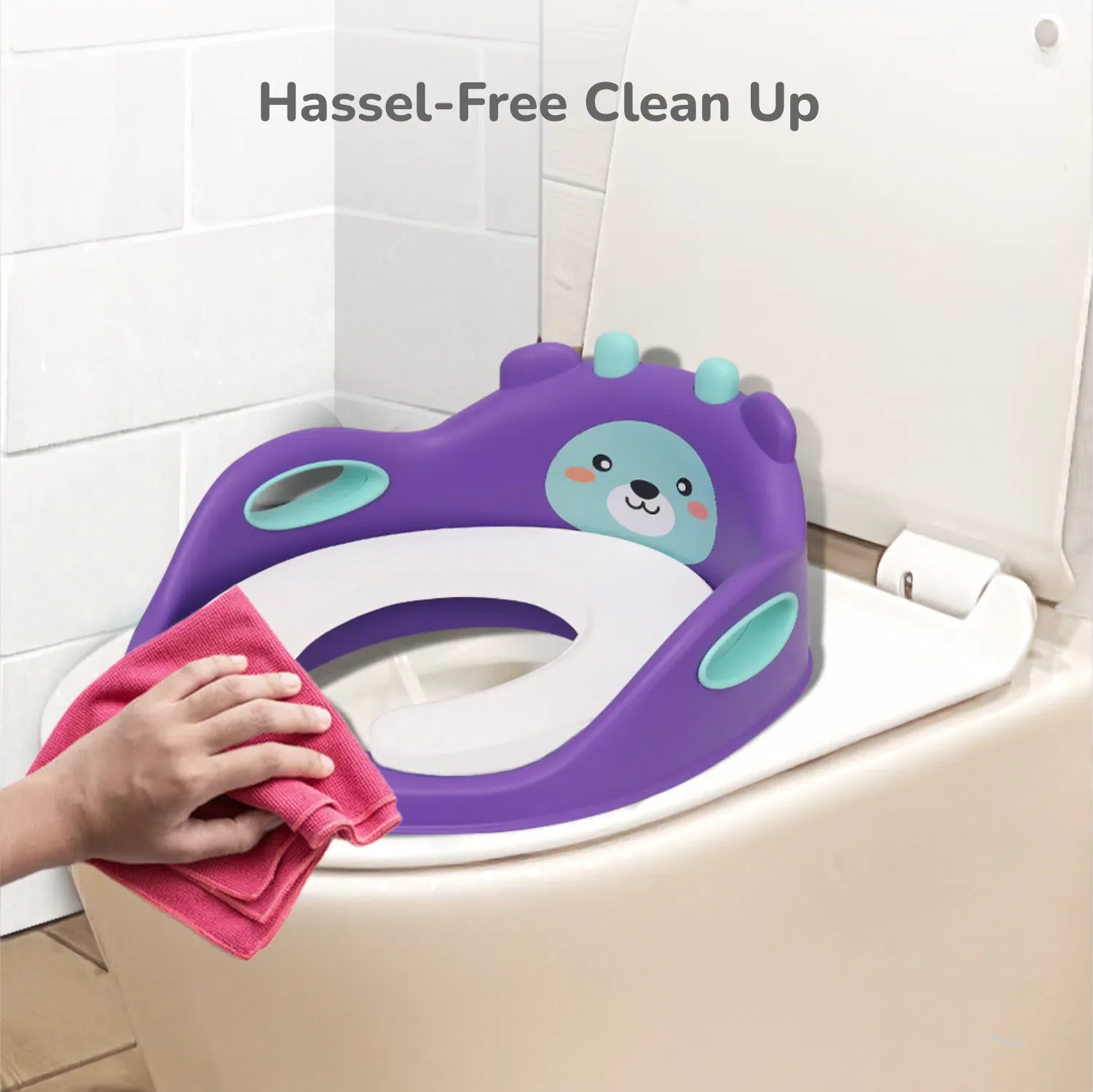 R for Rabbit Minimo Teddy Toilet Seats Happy and Comfy Potty Training Seat for Baby