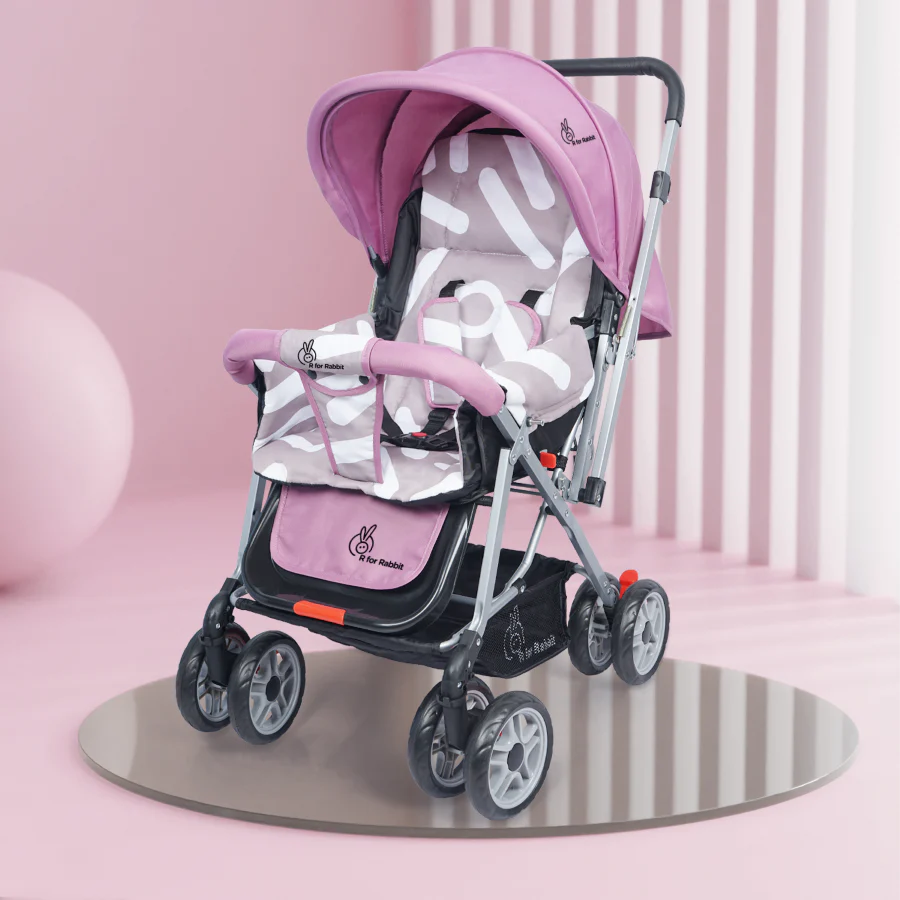 R for Rabbit Lollipop Lite Stroller - Travel Friendly, Easy To Fold, Reversible Handle, Wheel Lock, Adjustable Leg Rest