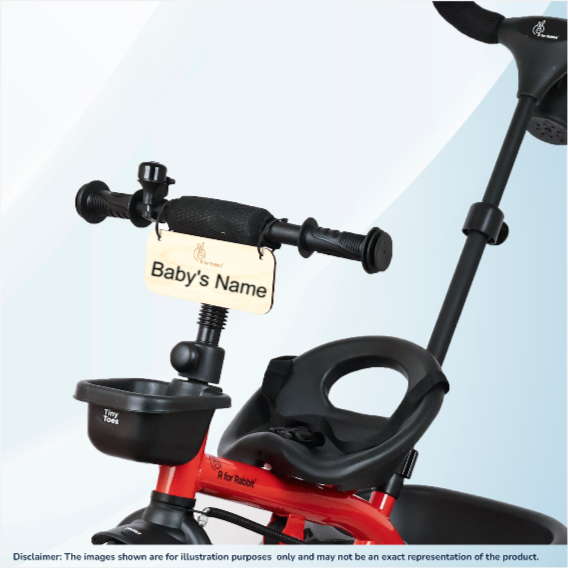 R for Rabbit Tiny Toes R20 Ace kids Tricycle With Personalized Name Plate