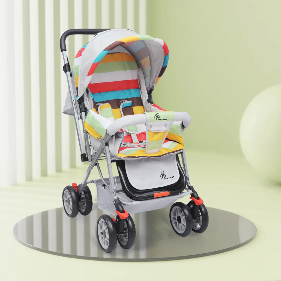 R for Rabbit Lollipop Lite Stroller - Travel Friendly, Easy To Fold, Reversible Handle, Wheel Lock, Adjustable Leg Rest