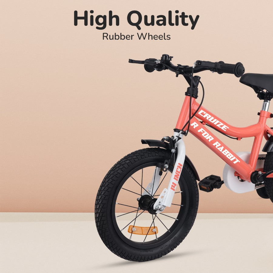 R for Rabbit Cruize Bicycle For Kids 14 Inch With 90% Plug N Play Installation