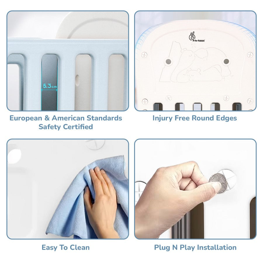R for Rabbit Dream N Play Plus Baby Cot 3-in-1 Multipurpose and Plug N Play Installation