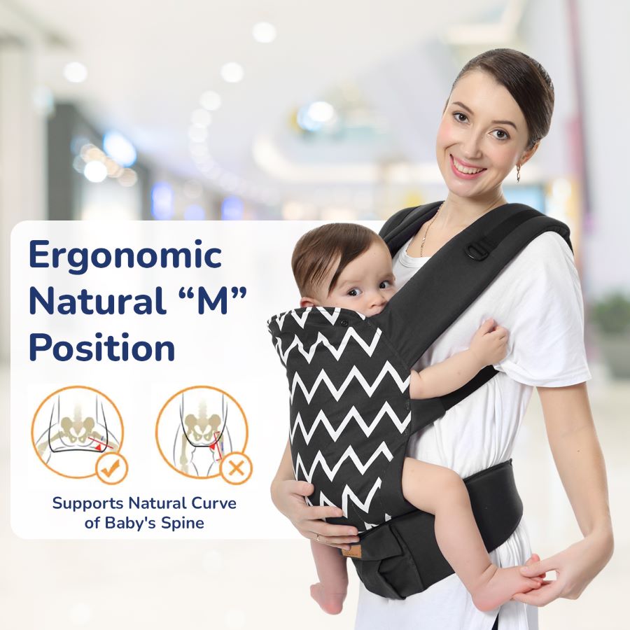 R for Rabbit Hug Me Ergo 2-in-1 Baby Carrier with Ergonomic Support