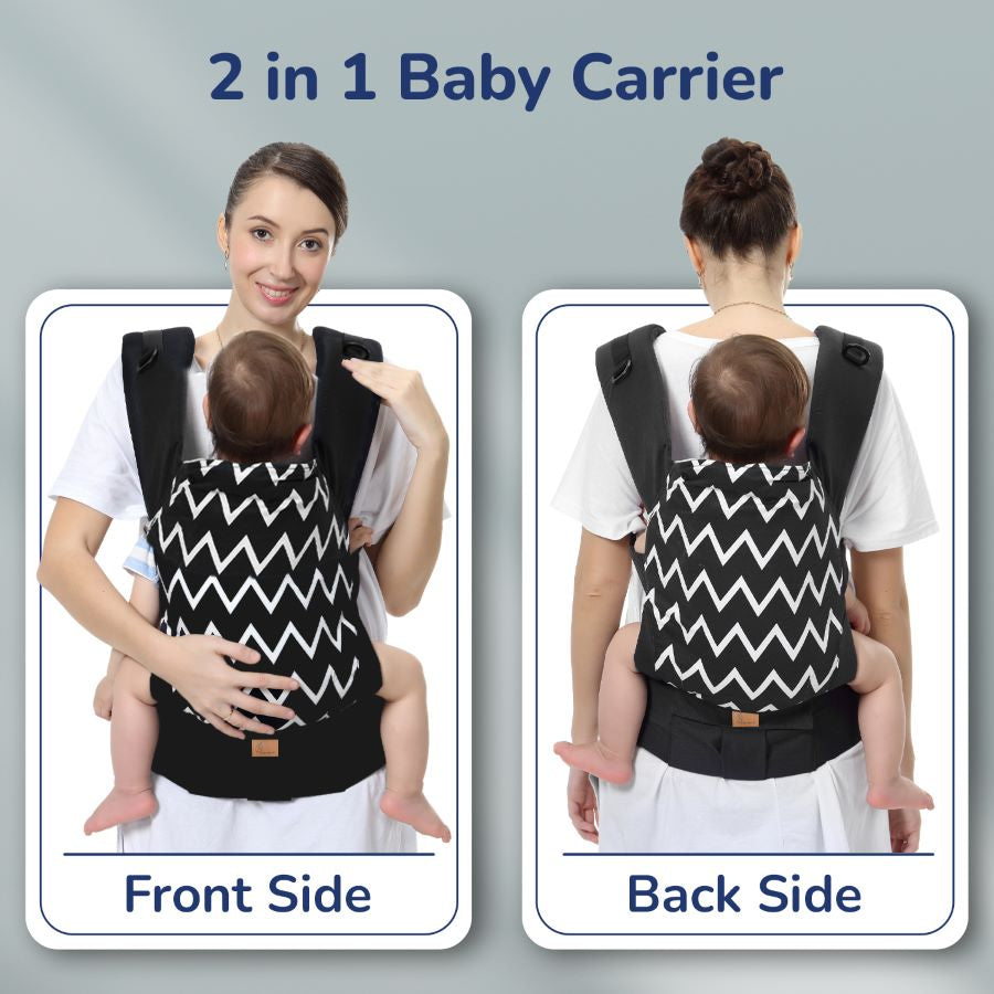 R for Rabbit Hug Me Ergo 2-in-1 Baby Carrier with Ergonomic Support
