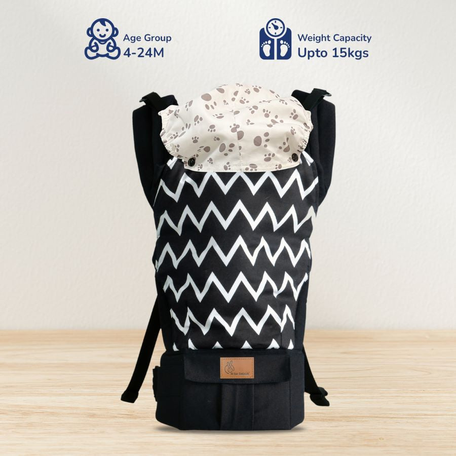 R for Rabbit Hug Me Ergo 2-in-1 Baby Carrier with Ergonomic Support
