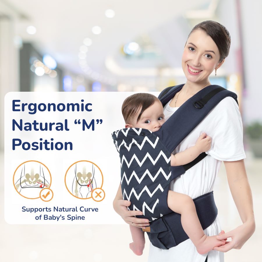 R for Rabbit Hug Me Ergo 2-in-1 Baby Carrier with Ergonomic Support