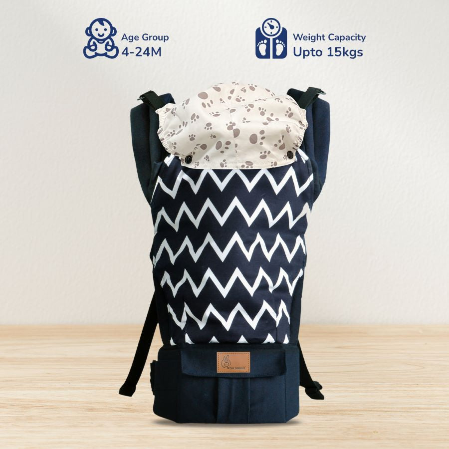 R for Rabbit Hug Me Ergo 2-in-1 Baby Carrier with Ergonomic Support