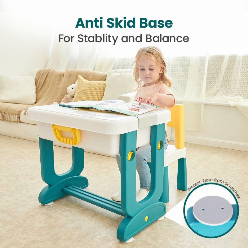 R for Rabbit Little Genius Learner Kids Study Table Set with Chair