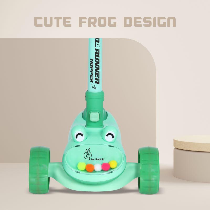 R for Rabbit Road Runner Hopper Scooter For Kids With PU LED Wheels