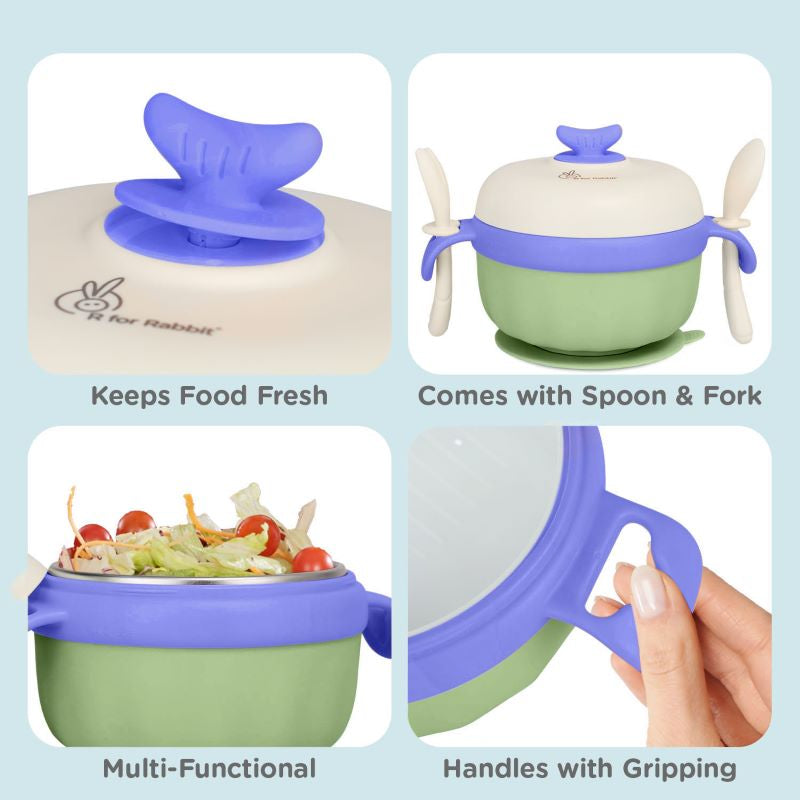 R for Rabbit Safe Feed Meal Box Set For Kids