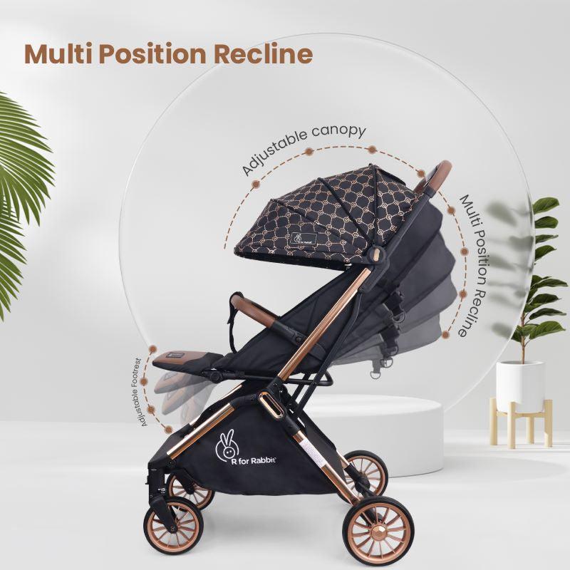 Street Smart Auto Fold Stroller for Kids, Safety Certified, Travel Friendly, Breathable Mesh, 360-degree rotation, 0-3 Yrs