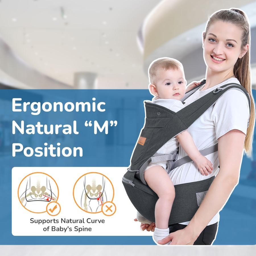 R for Rabbit Upsy Daisy Ergo 8-in-1 Hip Seat Baby Carrier