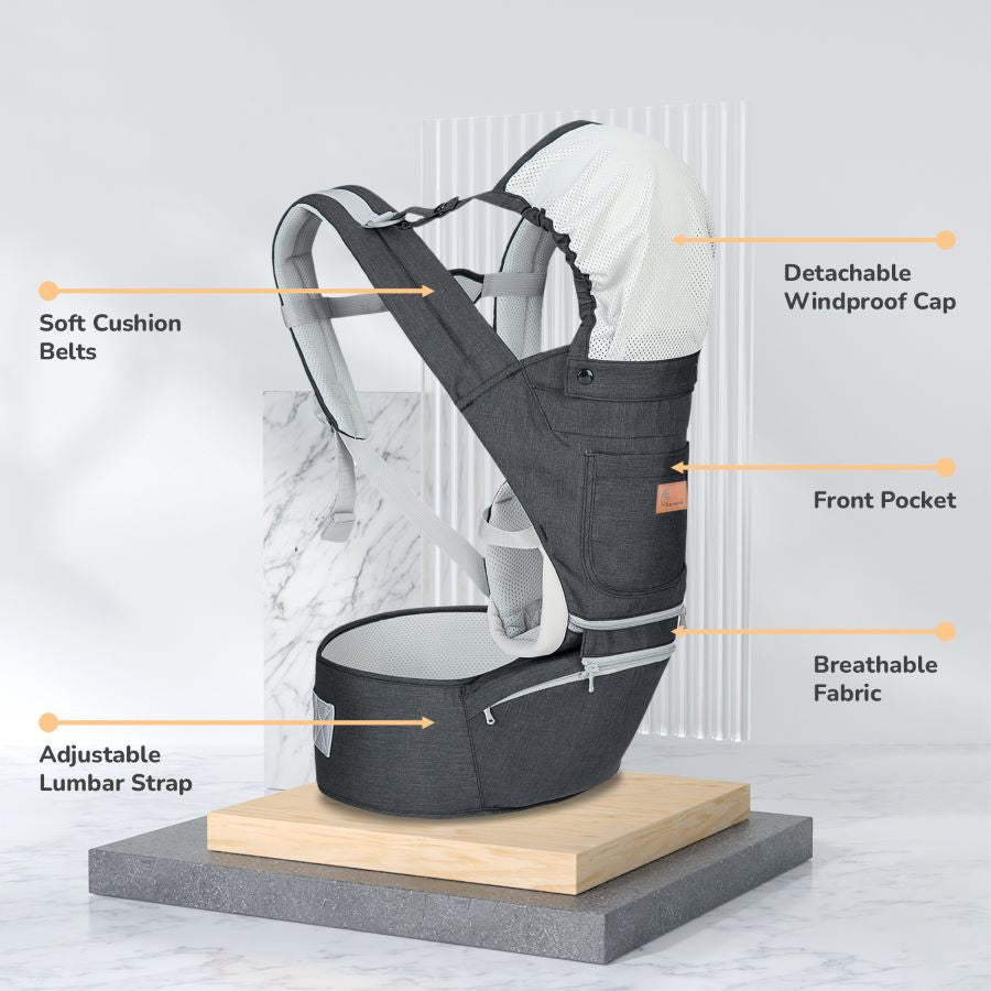 R for Rabbit Upsy Daisy Ergo 8-in-1 Hip Seat Baby Carrier