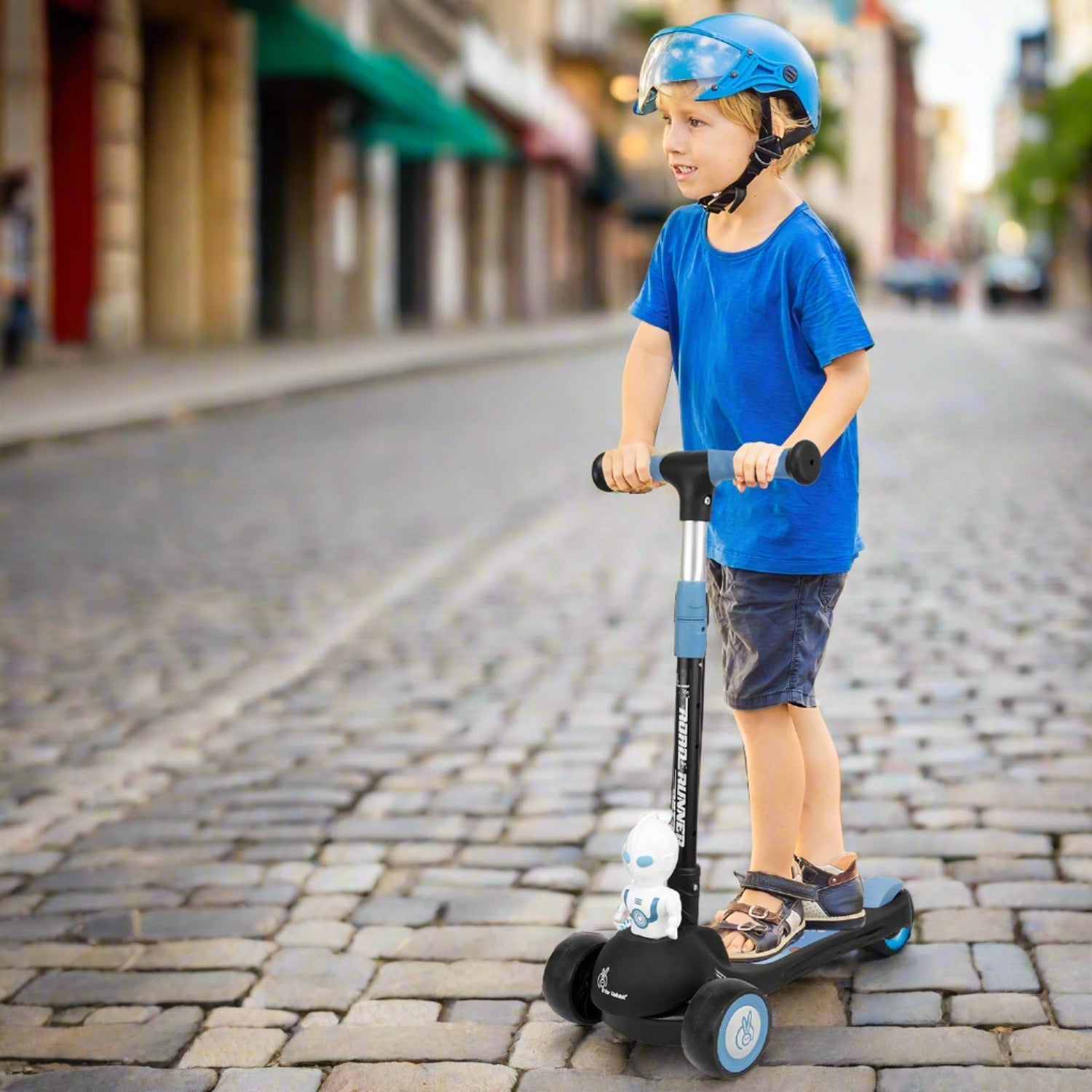 R for Rabbit Road Runner Astro Scooter For Kids With PU LED Wheels