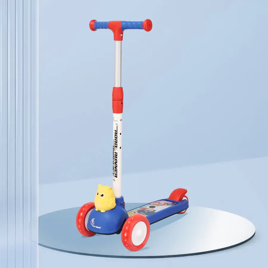 R for Rabbit Road Runner Ryder Ace Kids Scooter with PU LED wheels & Multi-Level Height Adjustment