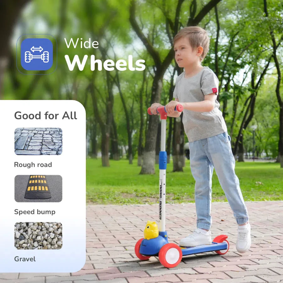 R for Rabbit Road Runner Ryder Ace Kids Scooter with PU LED wheels & Multi-Level Height Adjustment