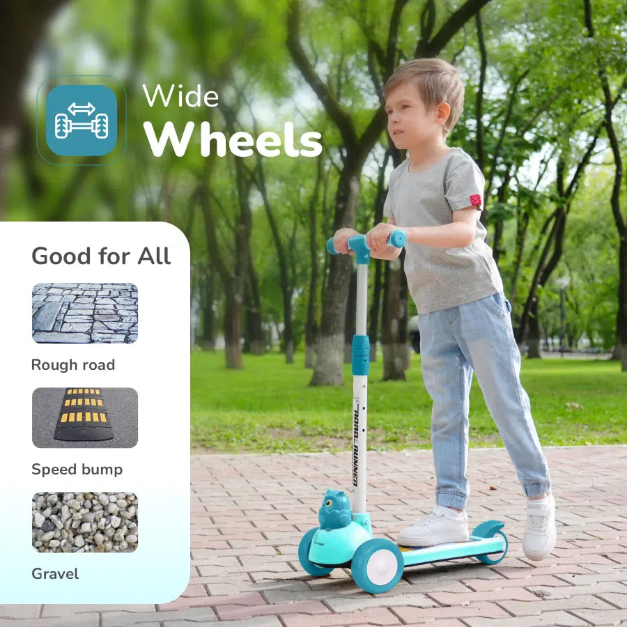 R for Rabbit Road Runner Ryder Ace Kids Scooter with PU LED wheels & Multi-Level Height Adjustment