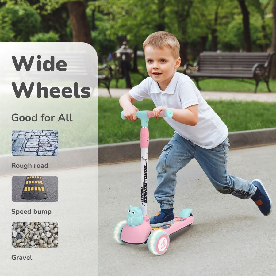R for Rabbit Road Runner Ryder Kids Scooter - PU LED wheels & Multi-Level Height Adjustment