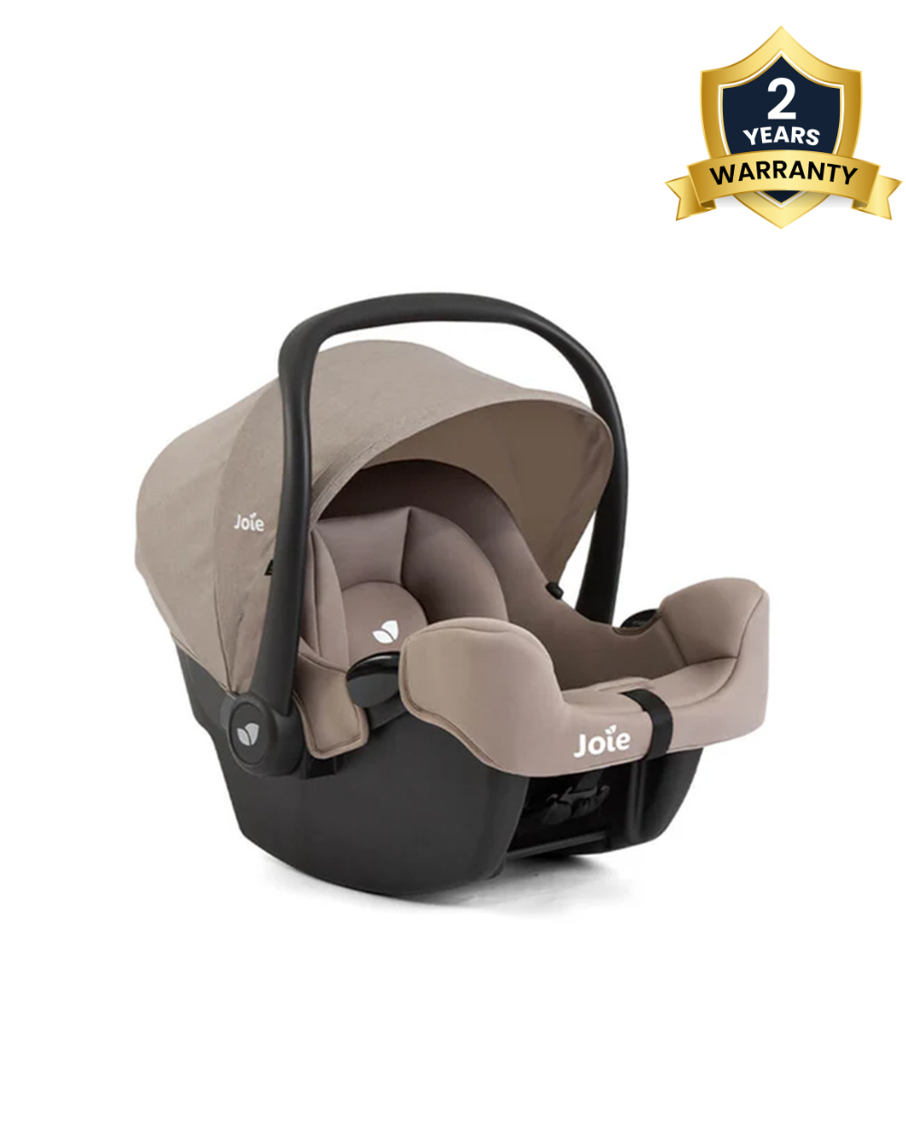 Joie Rue Baby Car Seat With Base-Rear Facing-FAA Approved-With Anti Rebound Bar to Minimise Movement During Impact-2 Years Warranty-For 1.8 to 13.6 kg-Mocha