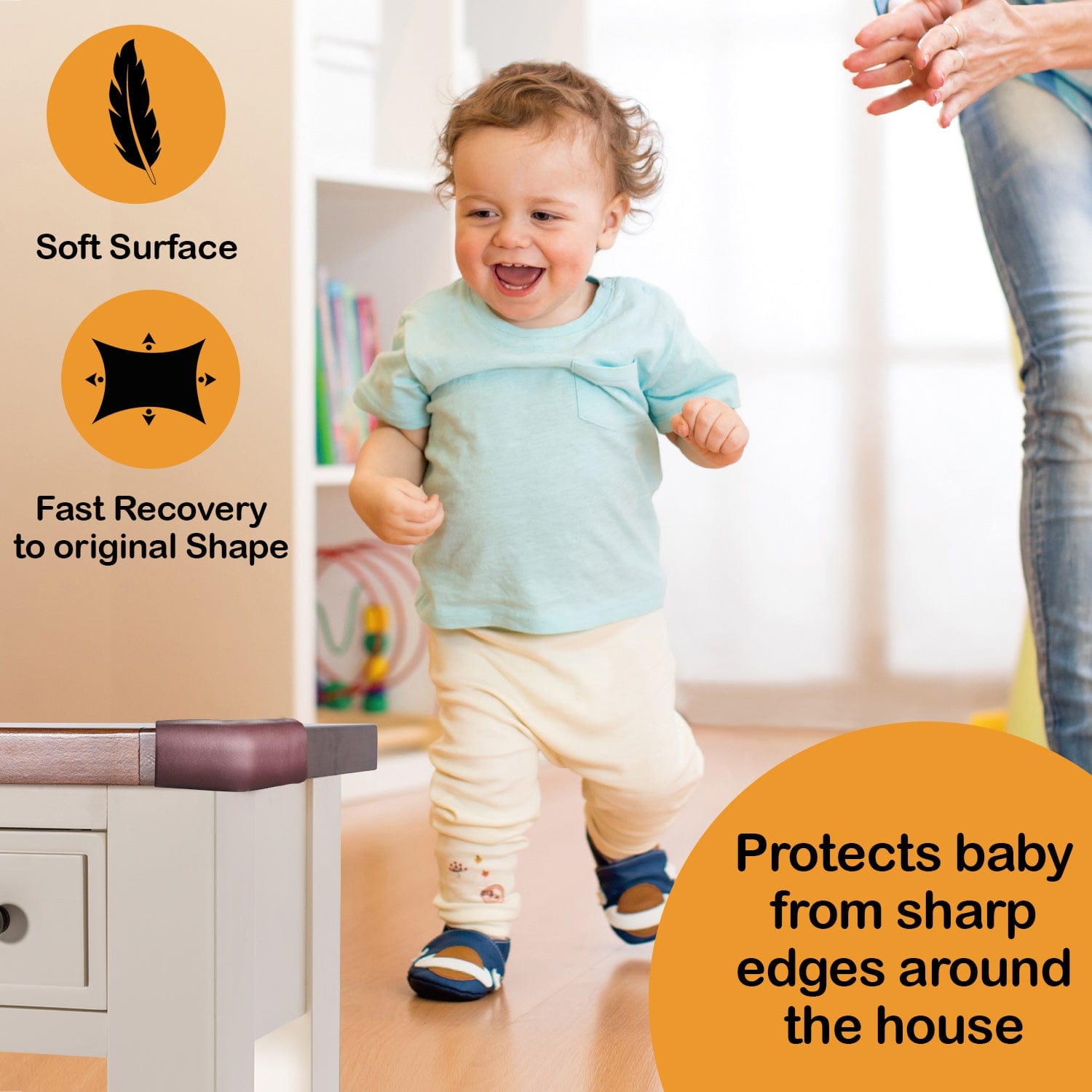 LuvLap Furniture Corner Guard for Baby Safety, Pre-Taped 3M Adhesive