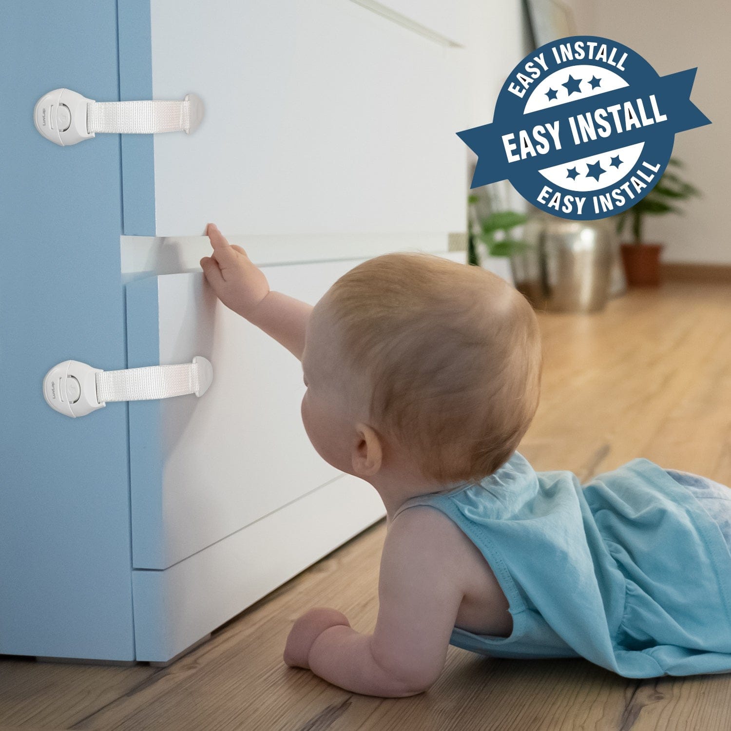 LuvLap Baby Safety Furniture Locks, Pack Of 10