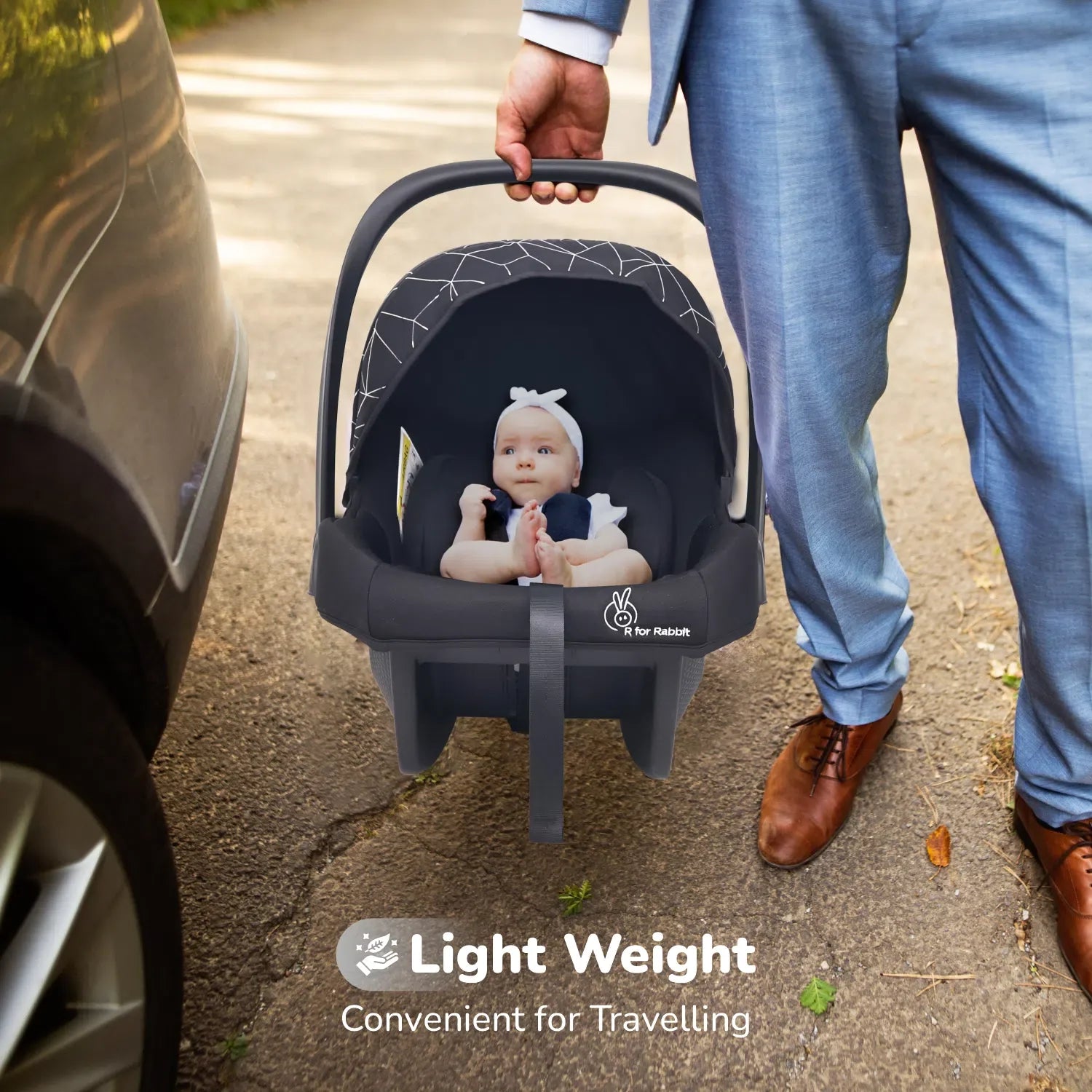 R for Rabbit Picaboo NXG 4 in 1 Multipurpose Baby Carry Cot With Personalized Name Tag