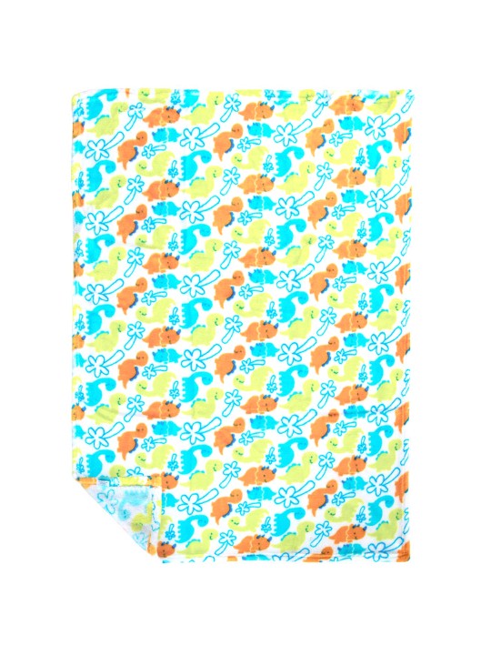 Green & Blue Abstract Mild Winter 300 GSM Single Bed Blanket